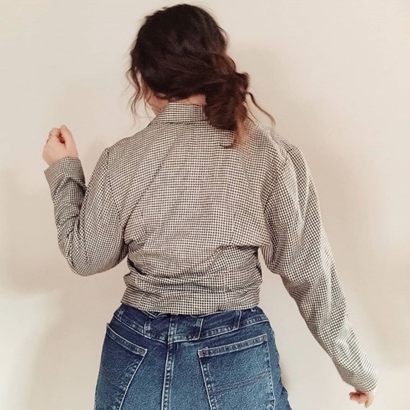 B&W Cropped Vintage Blazer - Picture 6 of 6